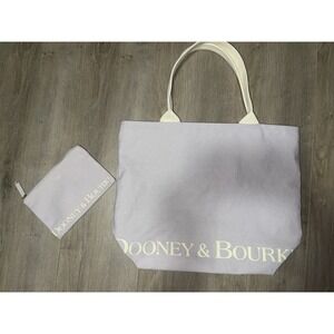 Dooney & Bourke Canvas Med. Reusable  Fashionable Shopping  Tote Bag Periwinkle